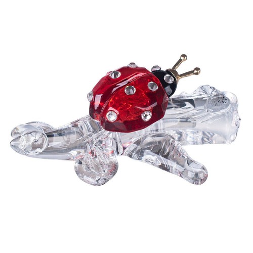 Crystal red ladybugs - crystal,