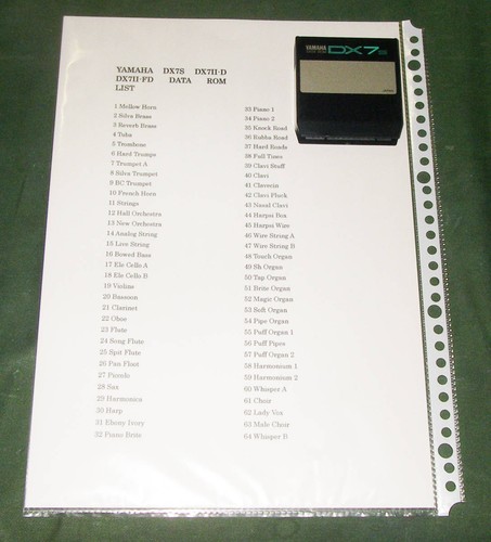 Yamaha data rom for dx7s - data,