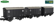 N Gauge Rapido 961002 Triple Wagon Pack - Iron Mink Van Set GWR (Inter-War)