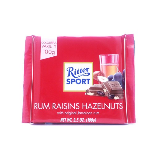 Ritter sport rum raisin 100g - &,