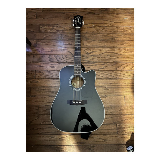 Guild 140ce black cutaway - d-140ce,