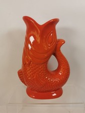 Orange Large Gluggle Fish Jug