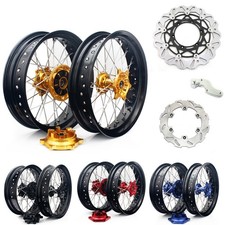 17" Supermoto Wheels Gold Cush