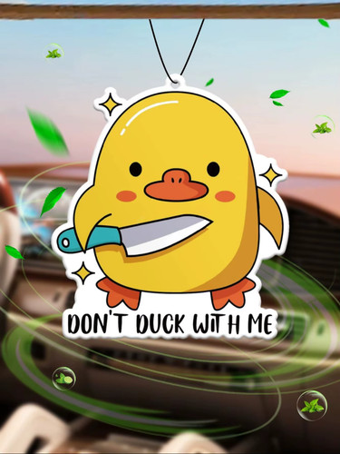 Duck with air freshener fun - me,