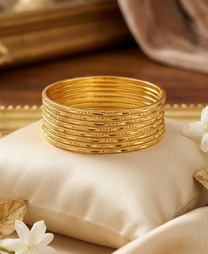 22k gold plated - indian, bangles