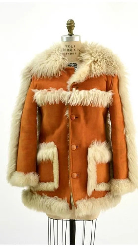Womens suede penny - lane, coat