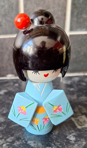 Japanese kokeshi wooden doll - japanese,