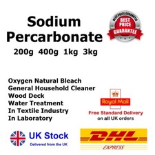 Sodium Percarbonate Pure Granular Coated Oxygen Cleaner Bleach Booster FREE PP