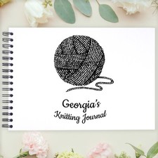 Personalised Knitting Journal