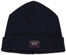 Paul & Shark YACHTING Men's Winter Hat Beanie Virgin Wool Navy Bretagne