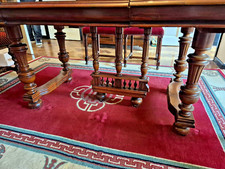 Antique Henry II Style French Polished Extending Dining Table