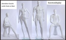 Abstract mannequin with face skin color white matte woman man mannequin