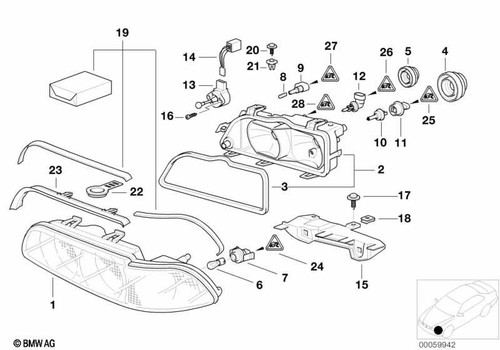 Bmw genuine headlight - genuine,