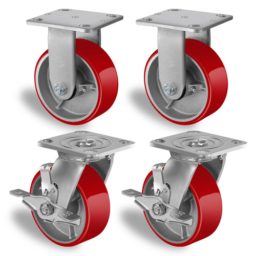 Heavy duty caster set - set, wheels