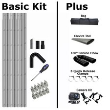 Gutter Vacuum Pole Kit Drain Pipe Sucker Hoover Vac Cleaning Bags Camera Crevice