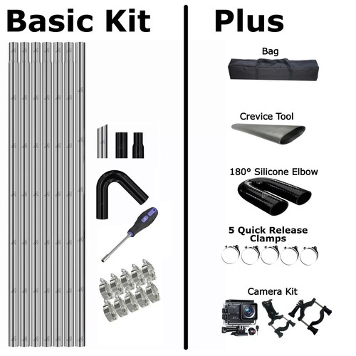 Gutter vacuum pole kit - vacuum,