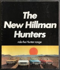 HILLMAN HUNTER LF Car Sales Brochure 1970-71 #C2611/H  GL - SUPER - GT - DeLuxe