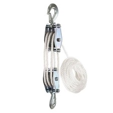  and Tackle Pulley System Rope Pulley Hoist with Lifting  Breaking Strength3403