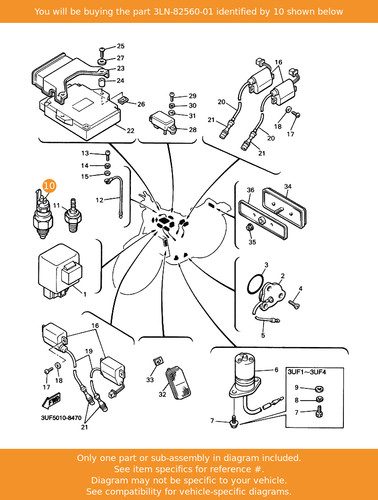 Yamaha thermo switch assy - thermo,