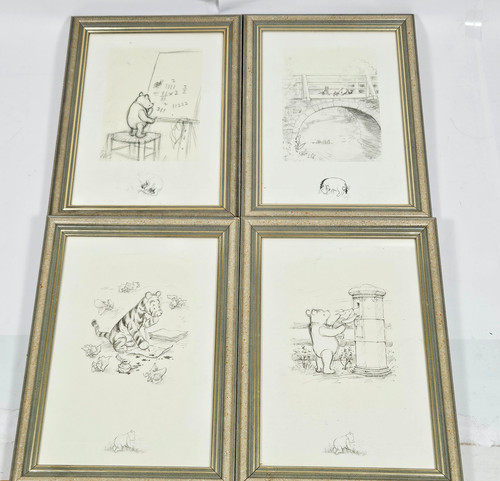 Winnie the pooh framed - pooh, sketch