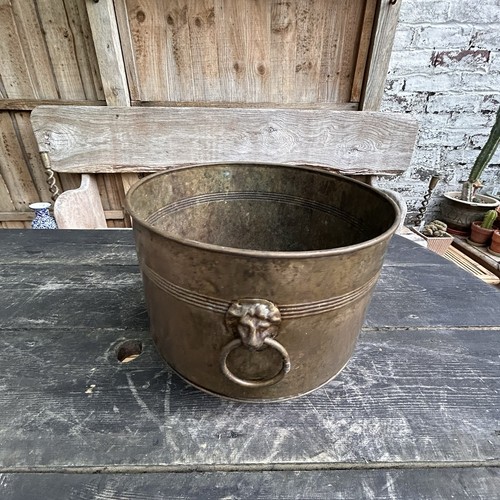 Vintage lombard brass planter - vintage,