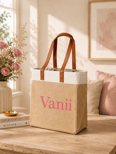 Custom burlap jute bag - burlap, with