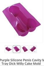 EXTRA LARGE 10" Penis Willy Silicone Cake Tin Mould NEW. FREE P&P