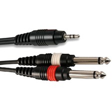 3.5mm Stereo Jack to Twin 1/4"