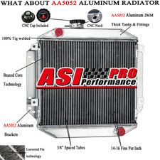 2 Rows Aluminium Radiator For