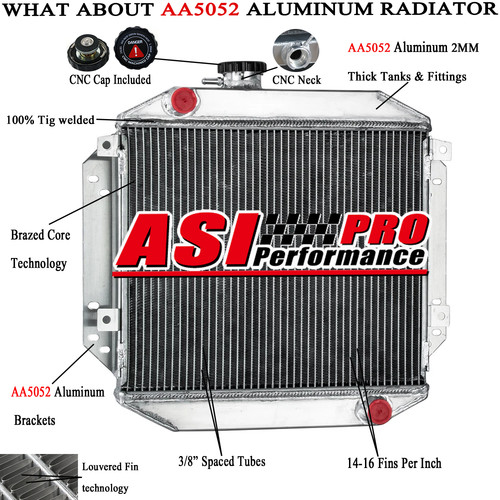 Rows aluminium radiator for - 2,