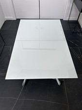 Ligne Roset Yo Yo Dining/Coffee Table With Milky Glass Top