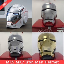 AUTOKING 1:1 Iron Man MK5 MK7 Helmet Wearable Voice-Command Mask Cosplay
