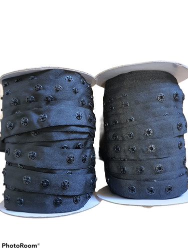 Popper tape white black - or,
