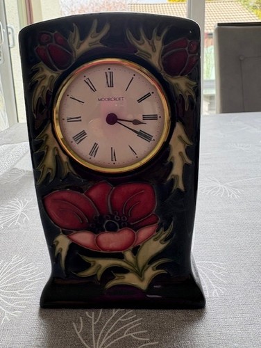 Moorcroft clock - moorcroft,