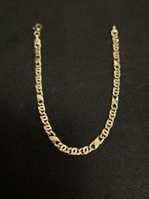 Fancy Closed Curb Link Bracelet 9kt 9ct 375 Yellow Gold 7.3" Inch (18.5cm) 6.1g