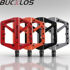 BUCKLOS Pedals Mountain Road Bike Pedal Flat Platform Sealed Bearing 9/16" Nylon