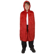 CHILD RED CAPE CHILD VELOUR