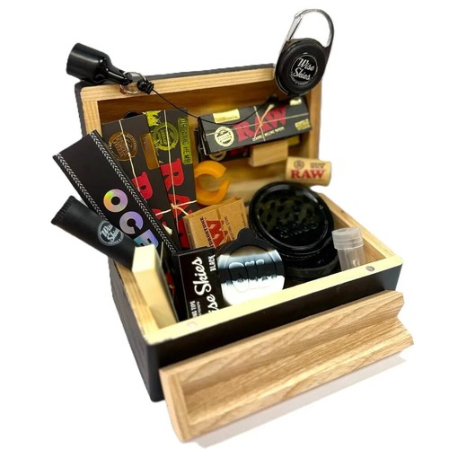 Black raw ocb rolling box - raw, set