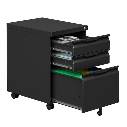 Drawer file cabinet with - 3,