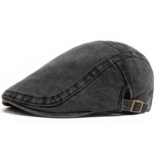 Men flat cap washed - cap, newsboy