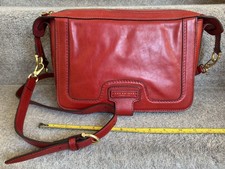 THE BRIDGE SHOULDER BAG. - Gorgeous Cherry Red Leather.  Excellent Condition