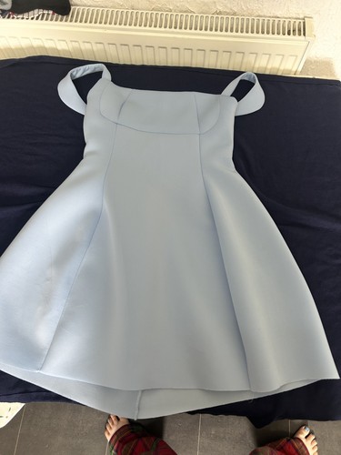 Powder blue line - mini, dress