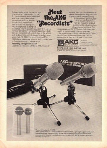Vtg 70s akg recordists - akg,