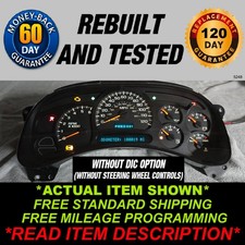 2003-2005 Silverado Sierra Tahoe Suburban Yukon Avalanche Gauge Cluster