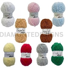 Jarol Woolcraft Supersoft Cuddly Chunky Soft Polyester Knitting Wool Yarn 100g
