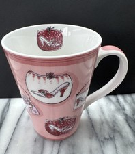 Marks & Spencer Mug Fine China Pink With Handbags & Heels Shoes Tea Or Coffee Mg
