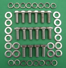 ROVER V8 - exhaust headers kit in stainless steel hex head bolts SD1 P6 TVR