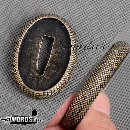 Small snake pattern - pattern, tsuba