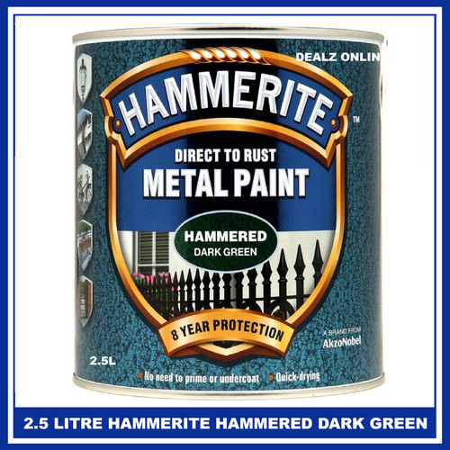 Hammerite hammered dark - hammered, green