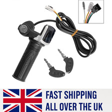 36V/48V Electric Bike Scooter 122DX Twist Throttle Speed Handle Grips w/Display